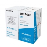 LAN kabel UTP 100 Mb/s 305 m CCA, rdeč