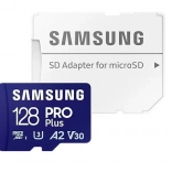 Samsung 128 PRO Plus microSD-geheugenkaart + adapter
