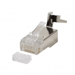 Abgeschirmte RJ45 Stecker Cat6, 6A, 7 - Verpackung 50 Stück