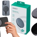 Magnetische draadloze oplader AUKEY MagFusion 15W Qi2 (zwart)