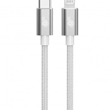 Lightning Cable MFi - USB C Silver 1m