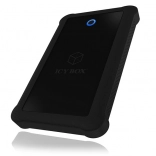 boîtier externe pour disque 2,5" ICY BOX avec USB 3.0 et coque en silicone