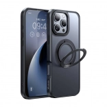 Magnetic Case with Ring Stand for iPhone 16 Pro (Black) McDodo