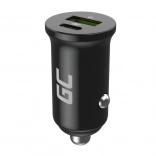 chargeur de voiture GREEN CELL PowerRide Nano38 38 W, USB‑C + USB‑A avec Power Delivery 3.0 et Ultra Charge