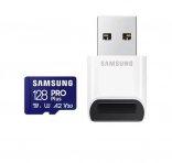 microSD-geheugenkaart SAMSUNG Pro Plus 128 GB + USB-lezer