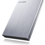Boîtier externe ICY BOX en aluminium pour disque 2,5" SATA avec protection en écriture (USB 3.0 UASP)