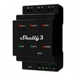 Shelly Pro 3 relay on DIN rail