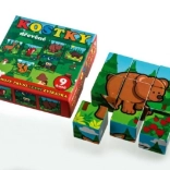 Blokken Kubus Mijn Eerste Dieren Hout