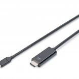 USB Type-C kábel HDMI-re videójel átvitelhez 4K/60Hz 5m fekete