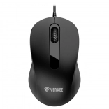 Souris optique filaire USB 1000 dpi, symétrique, 3 boutons YENKEE