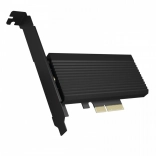 PCIe-kaart voor M.2 SSD NVMe met koellichaam