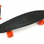 Black, orange wheels