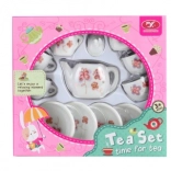 Porseleinen theeservies met vlindertjes voor kinderen