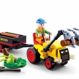 Sluban Town Boerderij Tractor met aanhanger