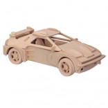 Houten 3D-puzzel sportauto Ferrari – groot model