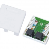 Presa a muro UTP Cat.5e 2x RJ45