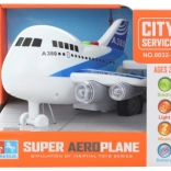 Duży samolot na baterie ze światłem i dźwiękiem