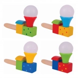 blazende houten locomotief met ballon BIGJIGS TOYS