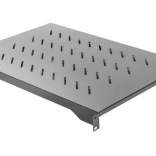 Shelf for 19" cabinet 1U, 1000 mm, 483 × 750 mm, black
