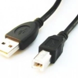USB 2.0 kábel AB (AM–BM) 1,8 m čierny