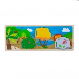 Bigjigs Toys sensorisches Dschungel-Puzzle