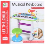 Kinder plastic piano blauw
