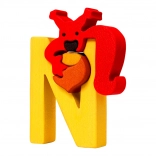 Alphabet des animaux – lettre N avec écureuil