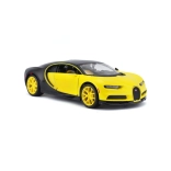 Modèle de collection BUGATTI Chiron jaune‑noir 1:24
