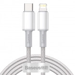 USB-C naar Lightning-kabel Baseus met hoge dichtheid gevlochten, 20W, PD, 2m