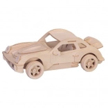 Wooden 3D Puzzle Porsche