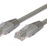 6. kategóriás RJ45 UTP patch kábel 1 m szürke – 10 darabos csomag
