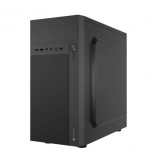 Natec Helix microATX mini tower with USB‑C, black