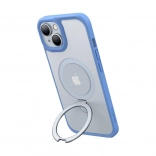 Torras Ostand Matte case with magnetic ring for iPhone 15 (dark blue)