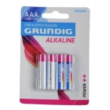 Batterie alcaline AAA 1,5 V 4 pz GRUNDIG