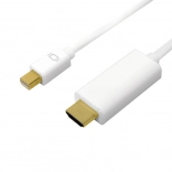 Mini DisplayPort - HDMI 4K fehér kábel