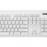 Ensemble sans fil clavier et souris Whiterun, blanc, technologie 2,4 GHz