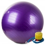 gymnastiekbal 65 cm met pomp, paars