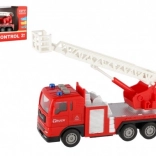 Brandweerauto met frictiemotor met lichten en geluiden