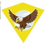 Flying Kite Eagle Plastic 68x73 cm