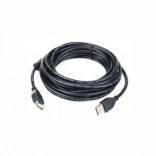 USB 2.0-verlengkabel AM–AF 1,8 m met ferrietfilter, zwart