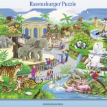 Ravensburger sestavljanka Obisk v živalskem vrtu 45 kosov