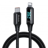 Mcdodo USB‑C naar Lightning-kabel 36 W met LED-display 1,2 m zwart