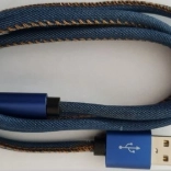 USB-kabel 8 pin Premium Denim 2 m