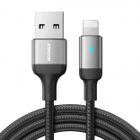 Joyroom USB‑A naar Lightning kabel 3 m, 2,4 A (zwart)