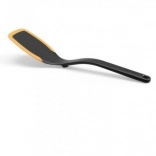 Spatule en silicone noir/orange