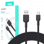 Câble USB-C vers USB-A en nylon AUKEY 1.8m