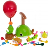 Station fusée à ballons aérodynamique – kit éducatif pour enfants (21 pièces)